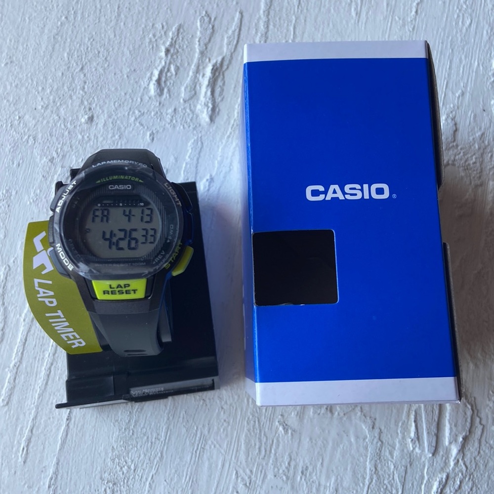 Casio Illuminator Lap Timer LED Light Women Watch